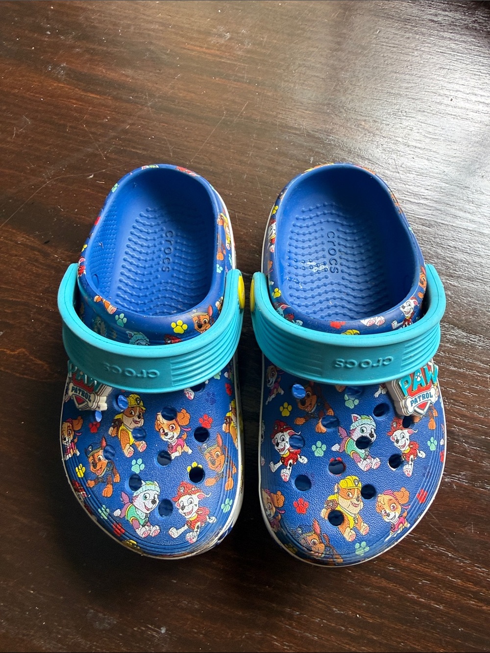 CROCS Kids PAW Patrol Blue Clog with Teal Strap